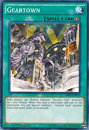 Geartown trading card from Structure Deck: Machine Reactor Geartown - Structure Deck: Machine Reactor YuGiOh trading card