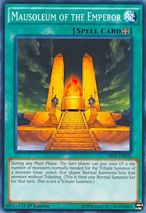 Mausoleum of the Emperor trading card from Structure Deck: Machine Reactor Mausoleum of the Emperor - Structure Deck: Machine Reactor YuGiOh trading card