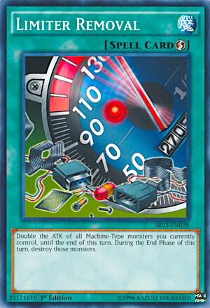 Limiter Removal trading card from Structure Deck: Machine Reactor Limiter Removal - Structure Deck: Machine Reactor YuGiOh trading card