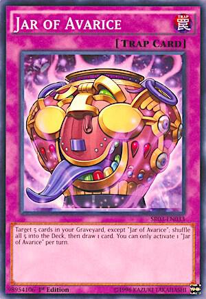 Jar of Avarice trading card from Structure Deck: Machine Reactor Jar of Avarice - Structure Deck: Machine Reactor YuGiOh trading card
