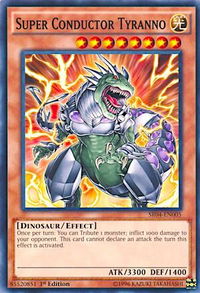 Super Conductor Tyranno - Structure Deck: Dinosmasher's Fury (SR04) #SR04-EN005 - Common / Short Print YuGiOh Trading Card