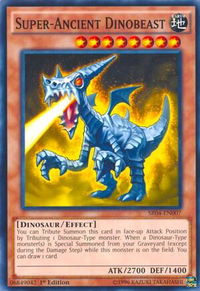 Super-Ancient Dinobeast - Structure Deck: Dinosmasher's Fury (SR04) #SR04-EN007 - Common / Short Print YuGiOh Trading Card