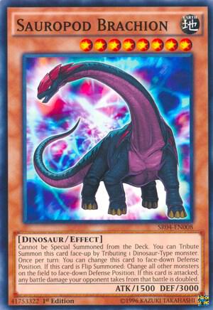Sauropod Brachion - Structure Deck: Dinosmasher's Fury YuGiOh trading card