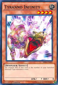 Tyranno Infinity - Structure Deck: Dinosmasher's Fury (SR04) #SR04-EN009 - Common / Short Print YuGiOh Trading Card