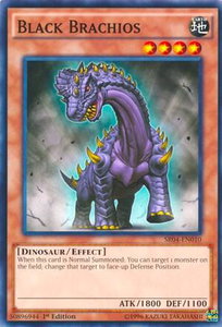 Black Brachios - Structure Deck: Dinosmasher's Fury (SR04) #SR04-EN010 - Common / Short Print YuGiOh Trading Card
