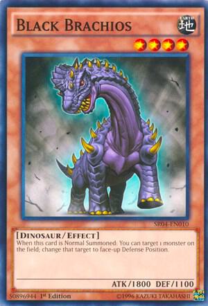 Black Brachios trading card from Structure Deck: Dinosmasher's Fury Black Brachios - Structure Deck: Dinosmasher's Fury YuGiOh trading card