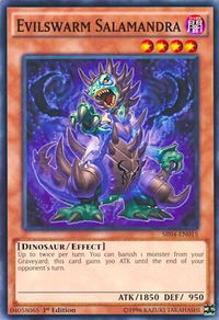 Evilswarm Salamandra - Structure Deck: Dinosmasher's Fury (SR04) #SR04-EN015 - Common / Short Print YuGiOh Trading Card