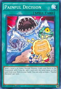 Painful Decision - Structure Deck: Dinosmasher's Fury (SR04) #SR04-EN027 - Common / Short Print YuGiOh Trading Card