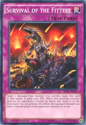 Survival of the Fittest trading card from Structure Deck: Dinosmasher's Fury Survival of the Fittest - Structure Deck: Dinosmasher's Fury YuGiOh trading card