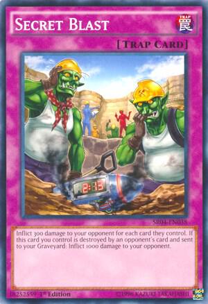 Secret Blast - Structure Deck: Dinosmasher's Fury YuGiOh trading card
