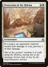 Protection of the Hekma - Amonkhet (AKH) #23 - Uncommon Magic: The Gathering Trading Card