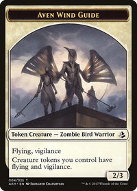 Aven Wind Guide Token - Amonkhet (AKH) #4 - Token Magic: The Gathering Trading Card