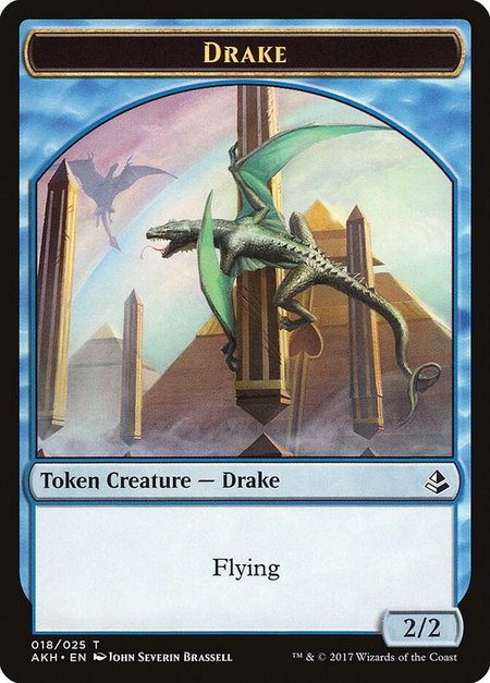 Drake Token - Amonkhet Magic: The Gathering trading card