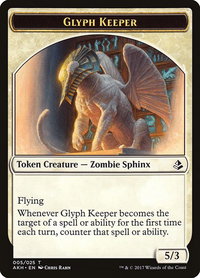 Glyph Keeper Token - Amonkhet (AKH) #5 - Token Magic: The Gathering Trading Card