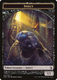 Insect Token - Amonkhet (AKH) #19 - Token Magic: The Gathering Trading Card