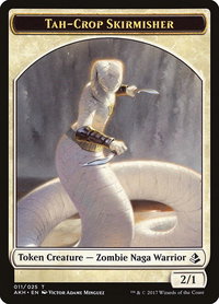 Tah-Crop Skirmisher Token - Amonkhet (AKH) #11 - Token Magic: The Gathering Trading Card