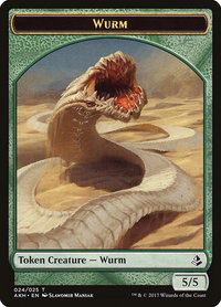 Wurm Token - Amonkhet (AKH) #24 - Token Magic: The Gathering Trading Card