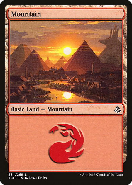 Mountain (264) - Amonkhet Magic: The Gathering trading card