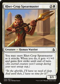Rhet-Crop Spearmaster - Amonkhet (AKH) #26 - Common Magic: The Gathering Trading Card