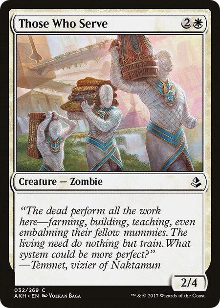 Those Who Serve - Amonkhet Magic: The Gathering trading card