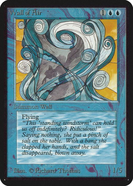 Wall of Air - Alpha Edition Magic: The Gathering trading card