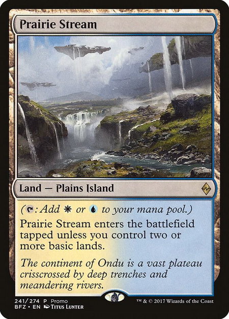 Prairie Stream trading card from Standard Showdown Promos Prairie Stream - Standard Showdown Promos Magic: The Gathering trading card