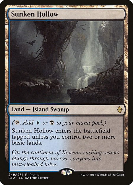 Sunken Hollow - Standard Showdown Promos Magic: The Gathering trading card