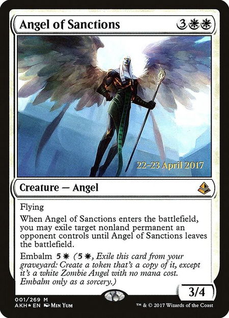Angel of Sanctions - Prerelease Cards Magic: The Gathering trading card