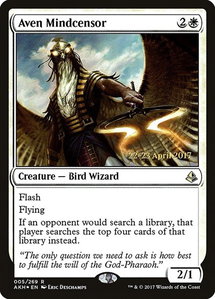Aven Mindcensor - Prerelease Cards (PRE) #5s - Rare Magic: The Gathering Trading Card
