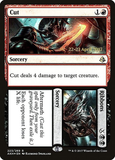 Cut // Ribbons - Prerelease Cards Magic: The Gathering trading card