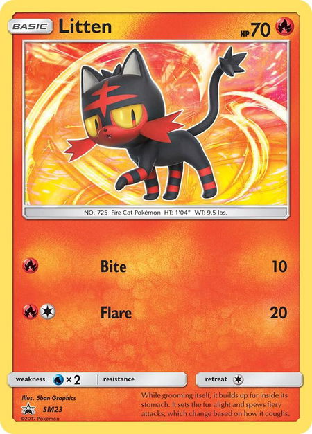 Litten - SM23 - SM Promos Pokémon trading card