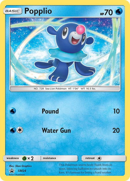 Popplio - SM24 - SM Promos Pokémon trading card
