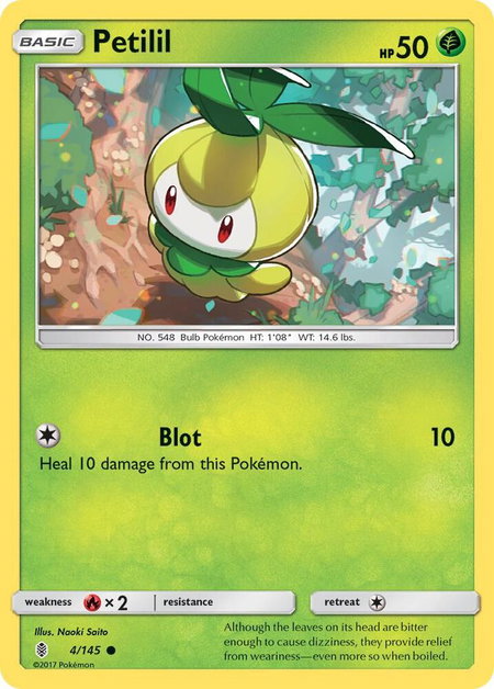 Petilil - SM - Guardians Rising Pokémon trading card