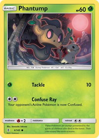 Phantump - SM - Guardians Rising (SM02) #6/145 - Common Pokémon Trading Card