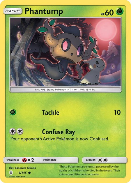 Phantump - SM - Guardians Rising Pokémon trading card
