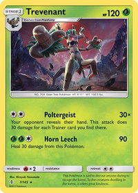 Trevenant - SM - Guardians Rising (SM02) #7/145 - Rare Pokémon Trading Card