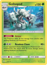 Golisopod - SM - Guardians Rising (SM02) #9/145 - Holo Rare Pokémon Trading Card