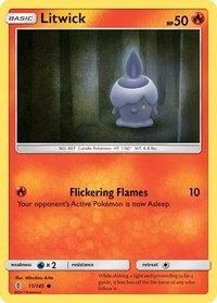 Litwick - SM - Guardians Rising (SM02) #11/145 - Common Pokémon Trading Card