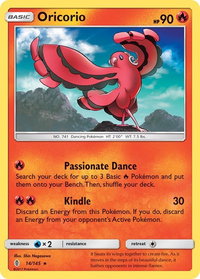 Oricorio (14) - SM - Guardians Rising (SM02) #14/145 - Rare Pokémon Trading Card