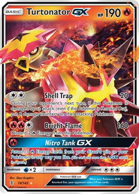Turtonator GX - SM - Guardians Rising (SM02) #18/145 - Ultra Rare Pokémon Trading Card