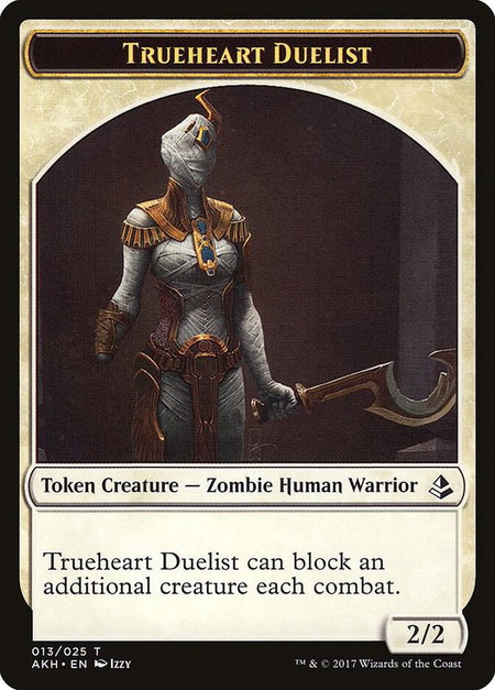 Trueheart Duelist Token - Amonkhet Magic: The Gathering trading card