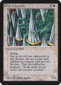 Wall of Swords - Alpha Edition (LEA) #42 - Uncommon Magic: The Gathering Trading Card