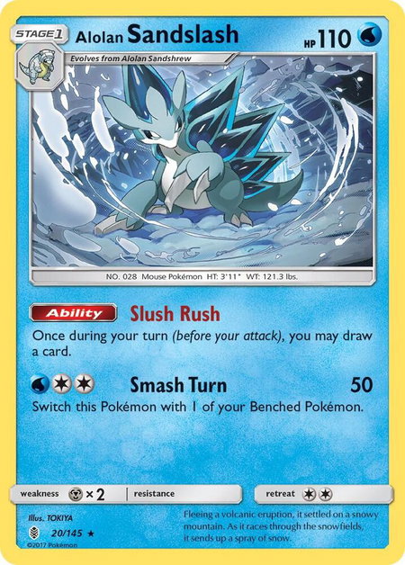Alolan Sandslash - SM - Guardians Rising Pokémon trading card