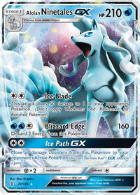 Alolan Ninetales GX - SM - Guardians Rising (SM02) #22/145 - Ultra Rare Pokémon Trading Card