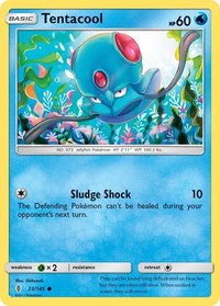 Tentacool - SM - Guardians Rising (SM02) #23/145 - Common Pokémon Trading Card