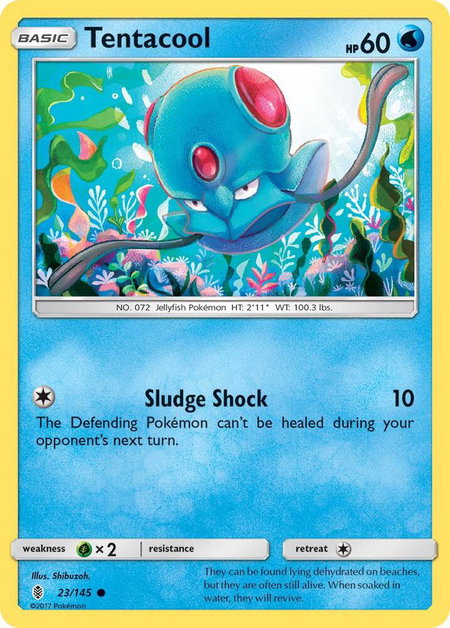 Tentacool - SM - Guardians Rising Pokémon trading card