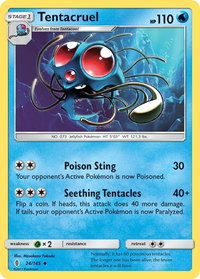 Tentacruel - SM - Guardians Rising (SM02) #24/145 - Uncommon Pokémon Trading Card