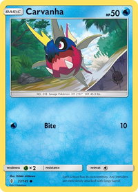 Carvanha - SM - Guardians Rising (SM02) #27/145 - Common Pokémon Trading Card