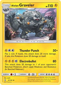 Alolan Graveler - SM - Guardians Rising (SM02) #41/145 - Uncommon Pokémon Trading Card