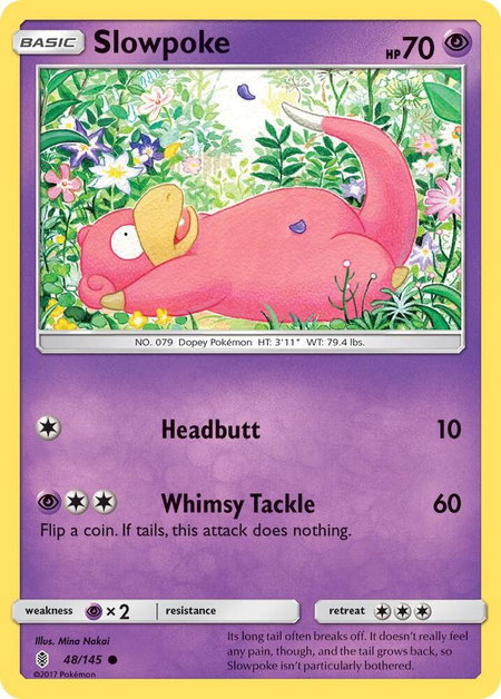 Slowpoke - SM - Guardians Rising Pokémon trading card